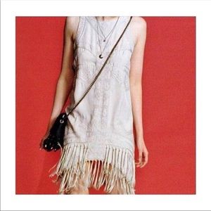 Staring at Stars Fringe Dress in Navy